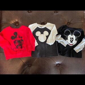Long sleeve three shirt Disney Mickey Mouse shirts